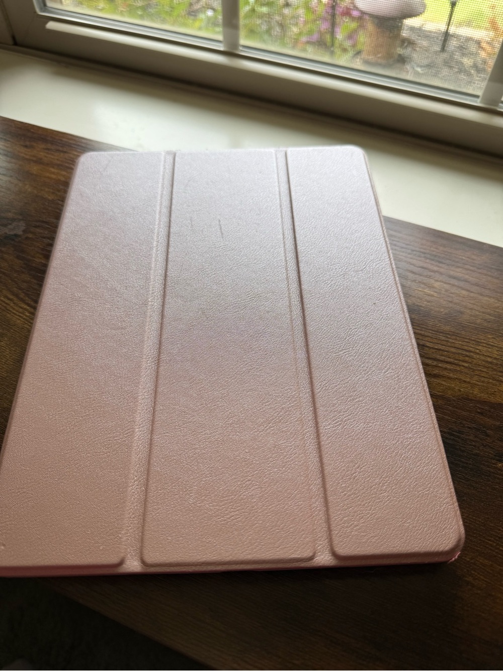 Rose Gold iPad Case with Stylus/Pencil Holder - Folding Folio Cover